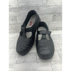 SAS Shoes Womens 9.5W Willow Mary Jane T Strap Black Tripad‎ Comfort USA Support